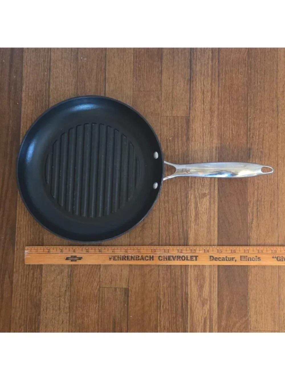 GreenPan Cast Iron Grill Pan Cobalt Blue Ceramic Bottom 7128 Green Pan